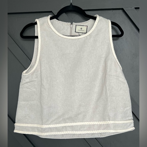 NWT Tuckernuck Flax Brushed Canvas Keating Top, Size Large - Picture 6 of 9